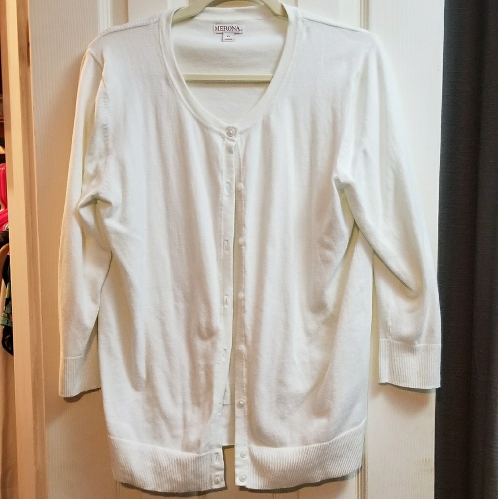 Merona white cardigan